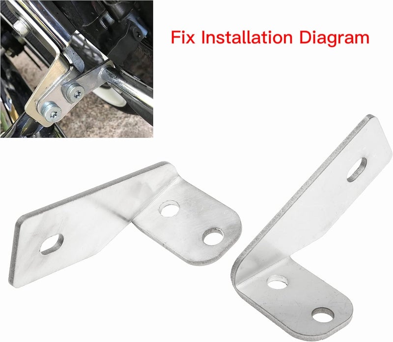 VPZMT Broken Fender Saddlebag Rail Support Brackets Strut for 1984-2008 Harley Touring Street Glide/Road Glide/Road King/Electra Glide/Ultra Glide (Fender Saddlebag Support Bracket Strut) - Image 3